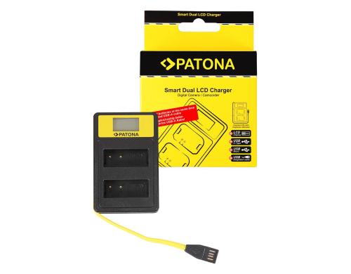 PATONA Smart Dual LCD USB Ladegert Fr Panasonic DMW-BLG10
