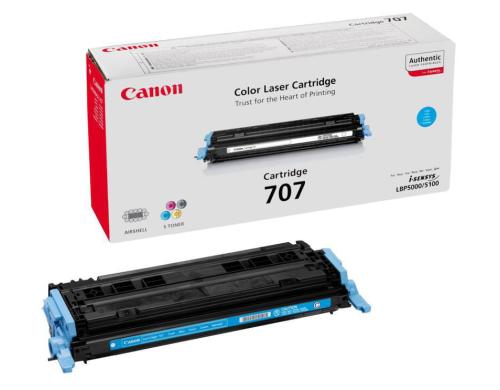 Tonermodul Canon CRG 707C, cyan 2000 Seiten, LBP 5000