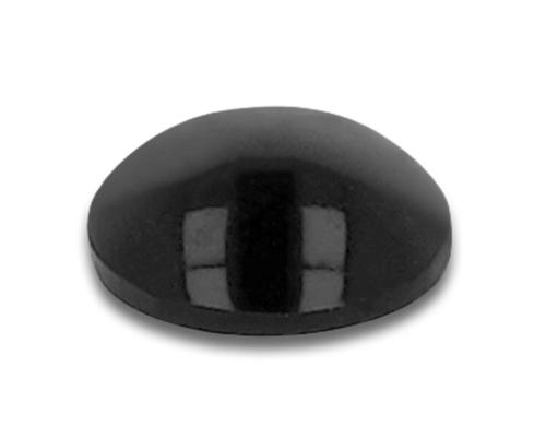 Delock Gummifsse 10x3mm 50 Stk rund, selbstklebend, schwarz