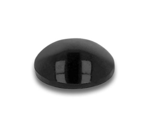 Delock Gummifsse 5x2mm 100 Stk rund, selbstklebend, schwarz