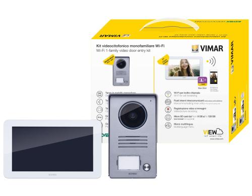 audio-video Wifi Video-Trsprech-Set EFH mit Touchscreen-Monitor, weiss