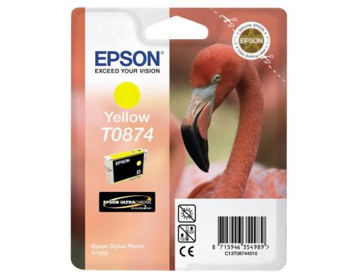 Tinte Epson T08744010, gelb, 11,4 ml Stylus Photo R1900