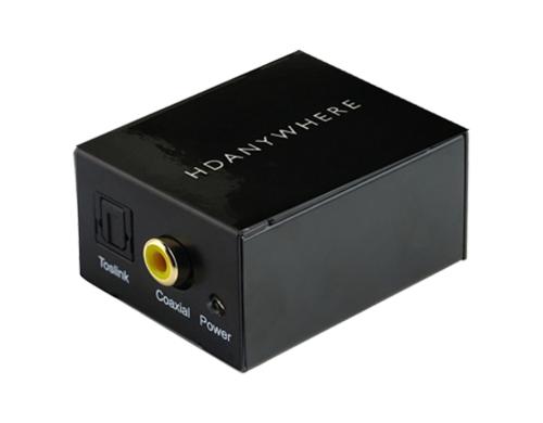 HDanywhere DAC Audio Konverter, DA, Koax/Toslink>Cinch