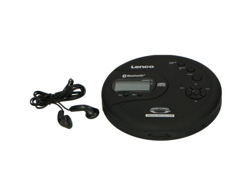 Lenco CD-300, CD / MP3 Player, BT, schwarz Bluetooth, portabel, inkl. Kopfhrer