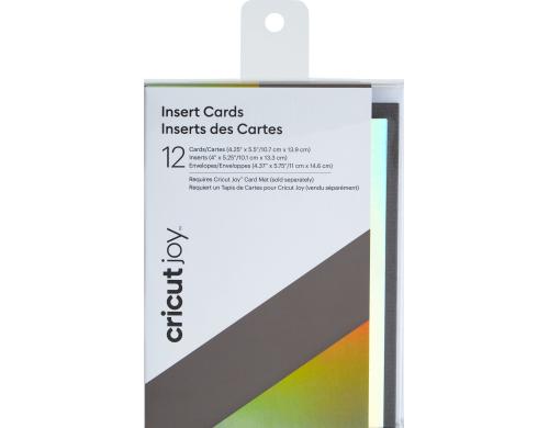 Cricut Kartensets Joy mit Couverts 10.7 x 13.9 cm, Grau/Silber