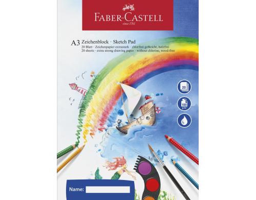 Faber-Castell Zeichenblock A3 20 Blatt, 100g/m2