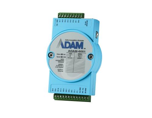 Advantech ADAM-6051-D 16 Kanal DI/O Modul 12-CH DI, 2-CH DO, 2-CH Counter, Ethernet