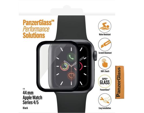 Panzerglass Displayschutz fr Apple Watch Serie 4/5 44mm Black