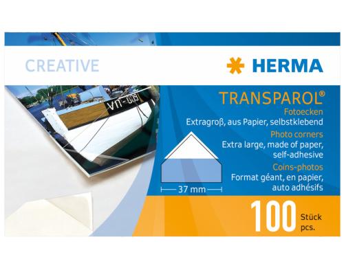 Herma Fotoecken Extra Gross 100 Stck, permanent