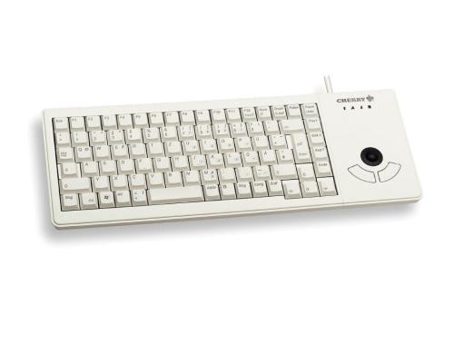 Cherry XS Trackball Keyboard G84-5400 USB, integrierter Trackball, grau