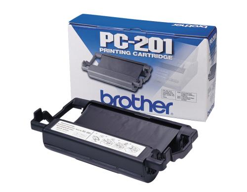 Brother Mehrfachkassette + 1 Thermo-Transfer-Rolle schwarz (PC-201RF)