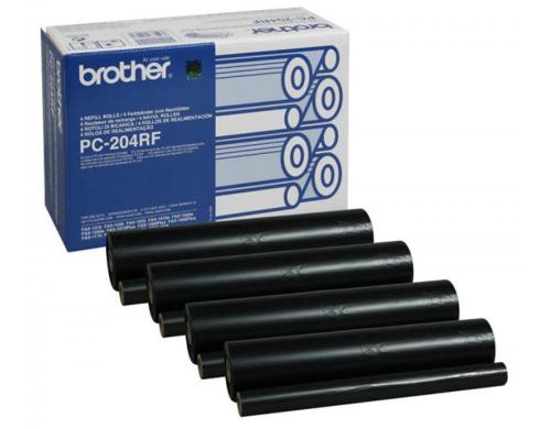 Brother Thermo-Transfer-Rolle 4 x schwarz (PC-204RF)