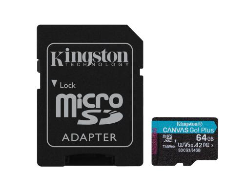 Canvas Go! Plus microSDXC Card 64GB UHS-I U3,les. 170MB/s,schr. 70MB/s