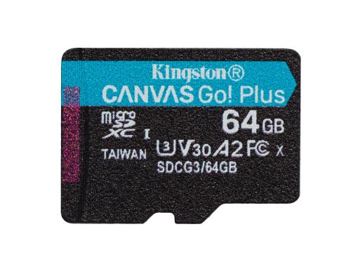 Canvas Go! Plus microSDXC Card 64GB UHS-I U3,les. 170MB/s,schr. 70MB/s, no Apt.