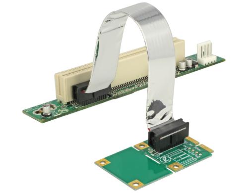 Delock Mini PCI-Express Riserkarteadapter Mini-PCIex1 zu PCI,13cm,links gerichtet