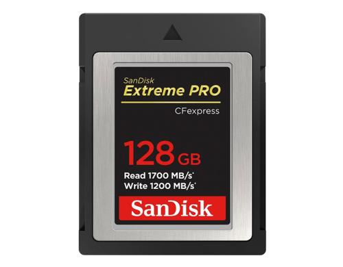 SanDisk CFexpress Extreme Pro 128GB Typ B Lesen 1700MB/s, Schreiben 1200MB/s