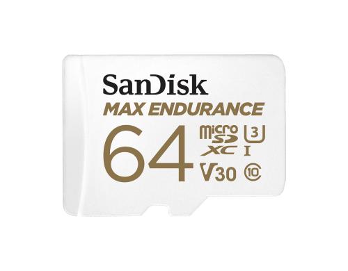 SanDisk microSDXC Card Max Endurance 64GB U3, V30, bis zu 30'000h Full HD/4K