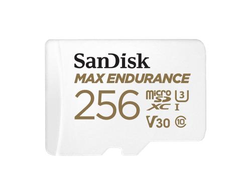 SanDisk microSDXC Card Max Endurance 256GB U3, V30, bis zu 120'000h Full HD/4K