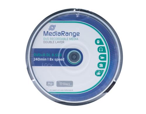 MediaRange DVD+R 8.5GB Double Layer 10er Spindel, 8-fach