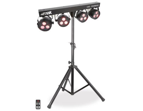 Max PartyBar 4 LED-Bar Kit, 3x 3W 4-in-1, Stnder