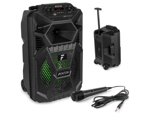 Fenton FPC8T Portabler Speaker 8, Akku, BT, USB, LED