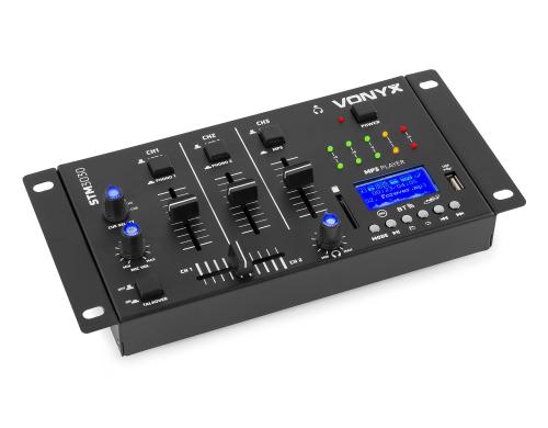 Vonyx STM3030 4-Kanal Mixer, BT, MP3, REC, LED