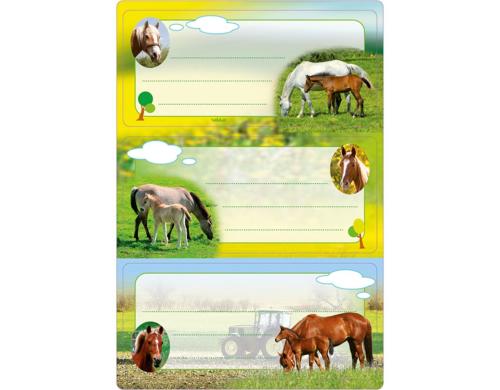 Herma Schuletiketten Pferde 6 Etiketten, 2 Blatt
