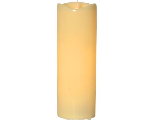 Star Trading LED Pillar Kerze Grande Outdoor, Beige, 38cm Hhe, Timerfunktion
