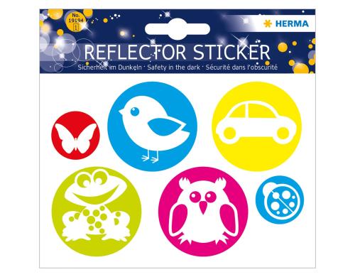 Herma Reflektor-Sticker Kreise 1 Blatt, 6 Sticker