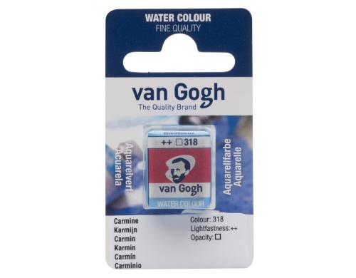 Van Gogh Aquarellfarbe Einzelfarbe Napf 318 10 ml, Farbe Karmin, Transparent