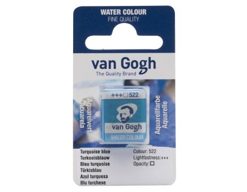 Van Gogh Aquarellfarbe Einzelfarbe Napf 522 10 ml, Farbe Trkisblau, Transparent