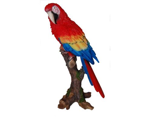 Vivid Arts Roter Ara Papagei, Polyresin 17.6 x 13.5 x 38.7 cm