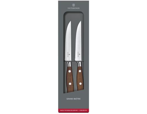 Victorinox Steakmesser-Set 2 Stck, Wellenschliff, 12 cm