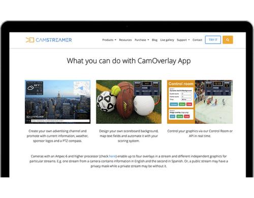CamStreamer CamOverlay App fr AXIS Netzwerkkameras