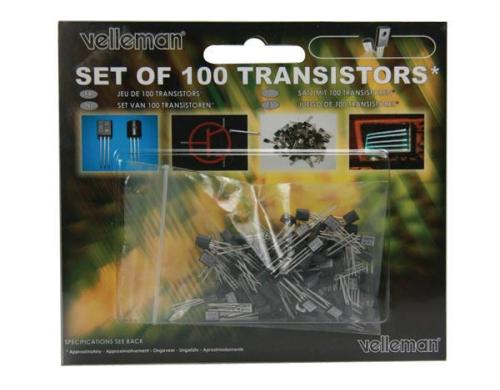 Velleman K/TRANS1  Transistoren-Set Menge: 100 Stück, div. Werte BCx und BDx