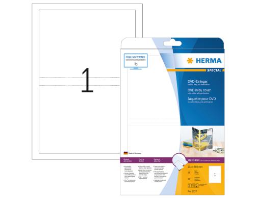 Herma DVD-Einleger 5037 25 Etiketten, 25 Blatt