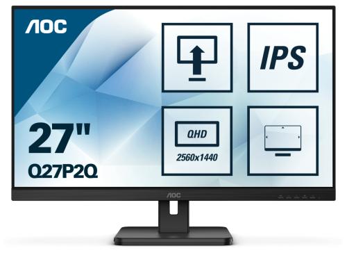 AOC 27 Q27P2Q  WLED, 2560x1440, IPS HDMI / VGA / Displayport, Speakers, Pivot