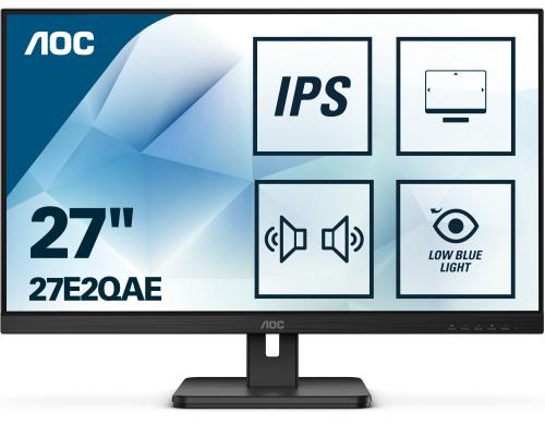 AOC 27 27E2QAE  WLED, 1920x1080, IPS HDMI / VGA / Displayport, Speakers, Pivot