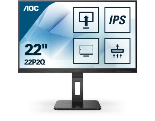 AOC 21.5 22P2Q  WLED, 920x1080, IPS HDMI / DVI / VGA / Displayport, Speakers