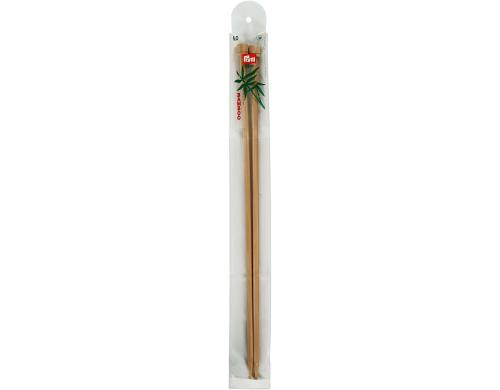 Prym Jackenstricknadeln Bambus 6 mm, 33 cm, Beutel 2 Stck
