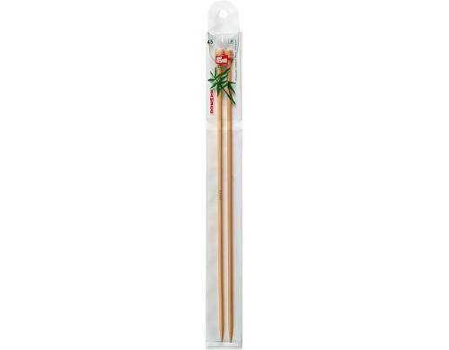 Prym Jackenstricknadeln Bambus 4.50 mm, 33 cm, Beutel 2 Stck