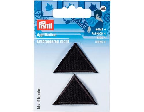 Prym Applikation, Dreiecke, schwarz Karte 2 Stck