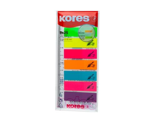 Kores Pagemarker Sign Here 1 Packung  200 Stck (25 Stk. Pro Farbe)