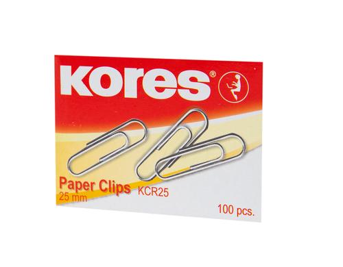 Kores Broklammern 25 mm 100 Stck, Eigenschaft: Verzinkt