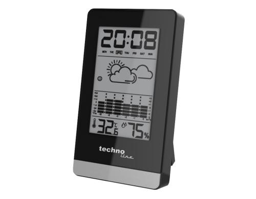 TechnoLine Wetterstation WS9125 Datum, Zeit, Temperatur, Feuchtigkeit