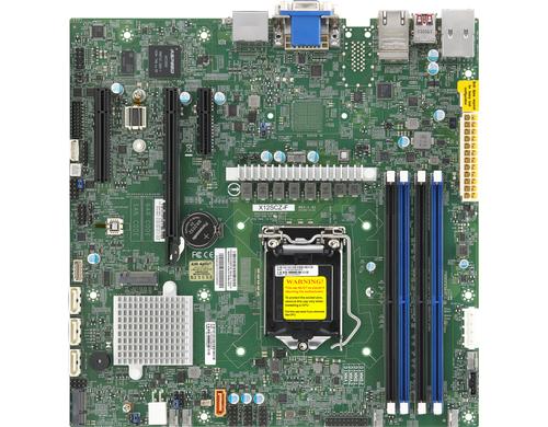 Supermicro X12SCZ-F: LGA1200 i3-i9Core 10th Intel W480, 4xDDR4, PCIe