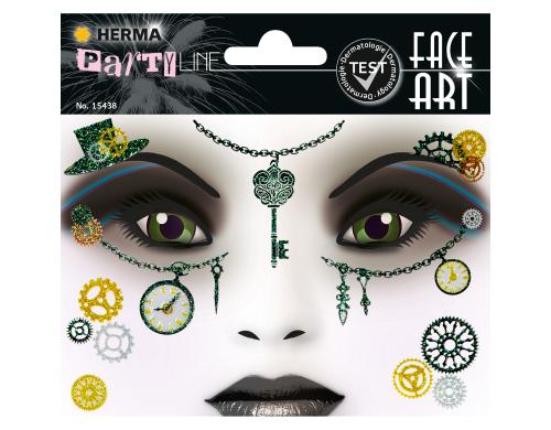 Herma Tattoos Face Art Amelia 1 Blatt, Material: Folie