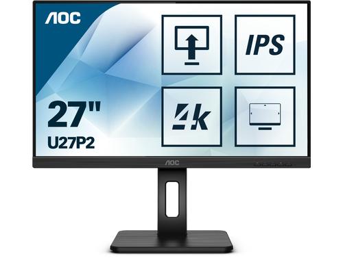 AOC 27 U27P2 LED, 3840x2160 DisplayPort, HDMI 2.0 /DVI /VGA /USB 3.0