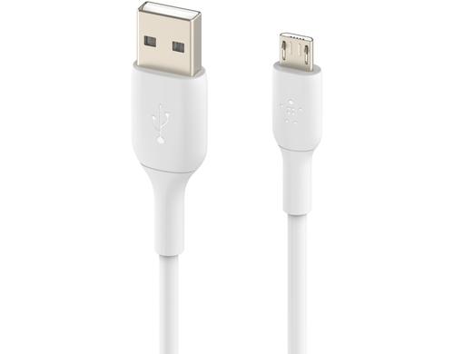Belkin BOOST CHARGE USB-A/micro-usb 1M weiss