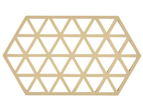 Zone Topfuntersetzer Triangles Warm Sand Grsse 24 x 14 x 0,9 cm, Silikon